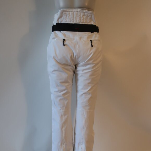 Womens Bogner Fire + Ice White Black Ankle Zip Borja Ski Pants 10 - Picture 8 of 15